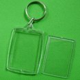 thumbnail image 1 of 10pcs Blanc Transparent Insérer Photo Cadre Porte-Clés Split Porte-Clés Cadeau, 1 of 1