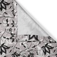 thumbnail image 4 of Ambesonne Floral Grommet Curtain Single Panel, Gothic Style Rose Petals, 50"x60", Pale Mauve Black White, 4 of 5