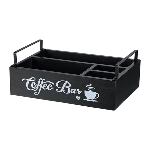 Organizador de estación de café para mostrador Organizador de accesorios de café Café y té Estilo A