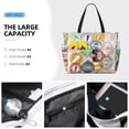 thumbnail image 3 of Sigee Travel Stamp Print Extra Large Waterproof Beach Travel Bag with Zipper - Durable and Versatile for Vacation, Gym, and Daily Use, 3 of 7