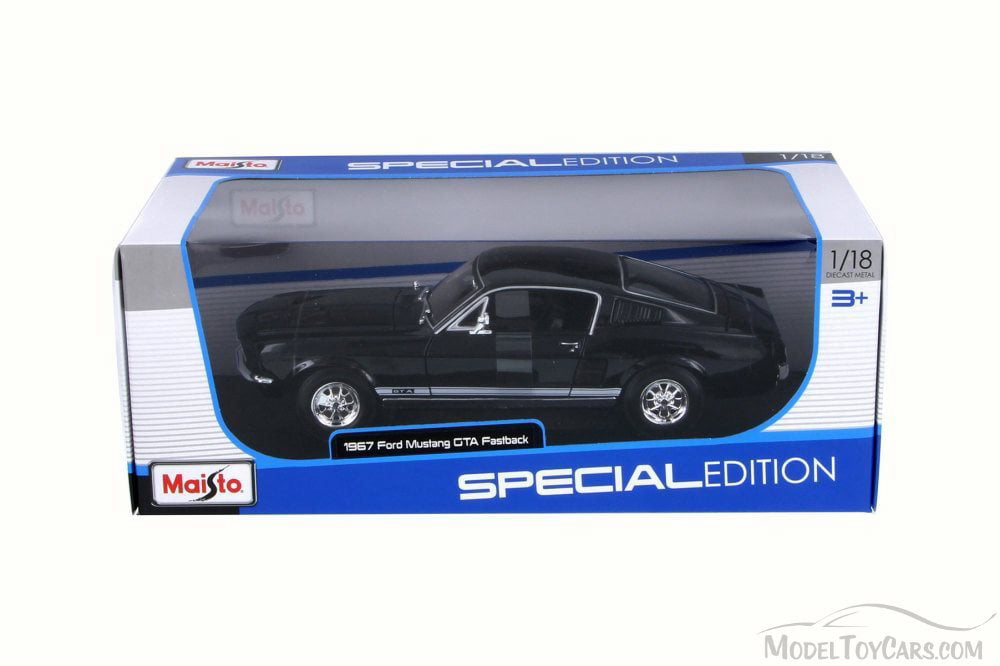  Maisto 1:18 Scale 1967 Ford Mustang GTA Fastback Diecast  Vehicle (Colors May Vary) : Toys & Games
