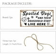 thumbnail image 4 of Dog Hanging Sign Wood Hanging Door Dog Warning Front Door Decor Wooden Plaque Rustic Door Sign Vintage Wall Display Decoration Gift DIY, 4 of 9