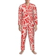 thumbnail image 3 of Sikiie Beef1 Mens Pajama Set, Soft Warm Long Sleeve Sleepwear, Cozy Button-Down Pjs for Men-X-Large, 3 of 7
