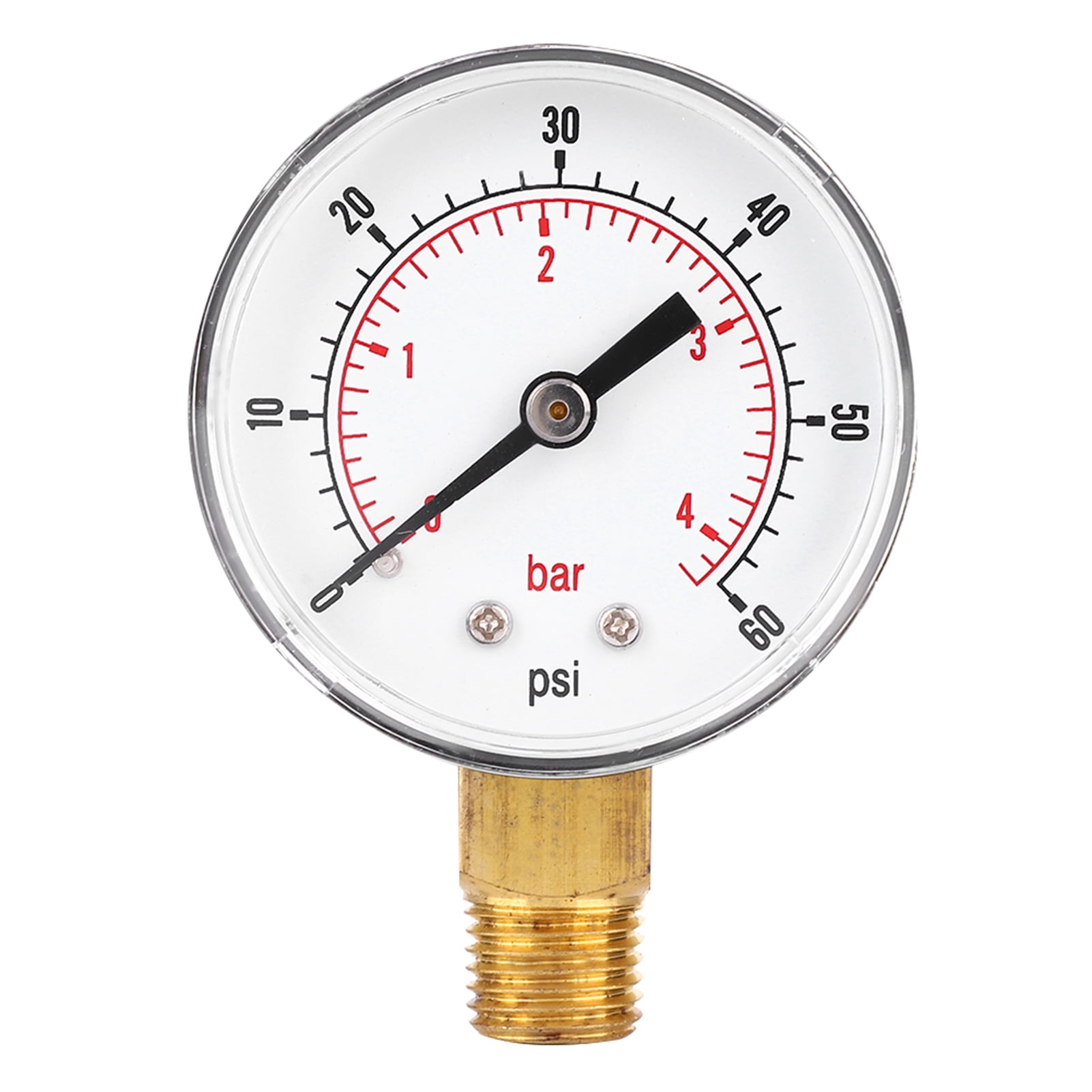 Pressure Gauge, Brass Air Pressure Gauge Practical 50mm For Oil For