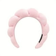 thumbnail image 3 of Spa Headband & Wrist Bands For Women, Skincare Headband & Wristband For Washing Face, Makeup Headband Wrist Scrunchies Puffy Sponge Spa Headband Terry Towel Cloth Fabric Bubble Head Band For Skincare,, 3 of 4