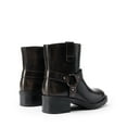 thumbnail image 5 of DREAM PAIRS Women's Ankle Booties Low Heel Biker Motorcycle Boots with Buckle Strap, 5 of 7