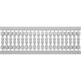 thumbnail image 5 of Ekena Millwork 42"H x 11'L Fiberthane Avalon Unassembled Balustrade Railing Kit, Style A (6 7/8" On-Center Spacing to Pass 4" Sphere Code), 5 of 6