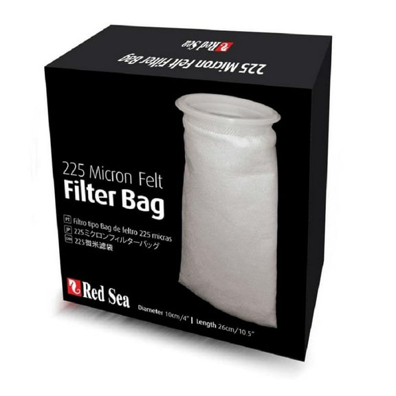 Red Sea Reefer Fine Felt Filter Socks, White, 1 Each/4 In X 10.5 in