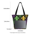 thumbnail image 5 of Fotbe Mardi Gras1 Pattern Beach Tote,Shoulder Handbag,Spacious Tote Bag,Lightweight Travel Bag,Versatile Shopping Bag, 5 of 9