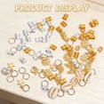 thumbnail image 4 of VANIDO 140Pcs Hair Styling Accessories One-Piece Molded Bend-Resistant & Durable Hair Jewelry for Braids Bulk Hair Beads and Charms, 4 of 7