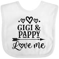 thumbnail image 3 of Inktastic Gigi and Pappy Love Me Girls Baby Bib, 3 of 4