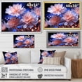 thumbnail image 4 of Designart "Dreamy Impression Of Purple Cornflowers III" Cornflowers Floater Framed Canvas Wall Art, 4 of 5