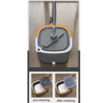 thumbnail image 5 of Self-Wringing Spin Mop with 2 Buckets for Clean and Dirty Water Separation, Hands-Free Lazy Mop for Dry Floor Cleaning, Efficient Hard Floor Mop and Bucket Set, 5 of 8