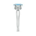 thumbnail image 3 of Angara Natural 1 Ct. Aquamarine with Diamond Solitaire Ring in 14K White Gold for Women (Ring Size: 11.5), 3 of 9