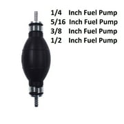 JRL lack& Silver Rubber Fuel Pump Line Hand Primer Bulb