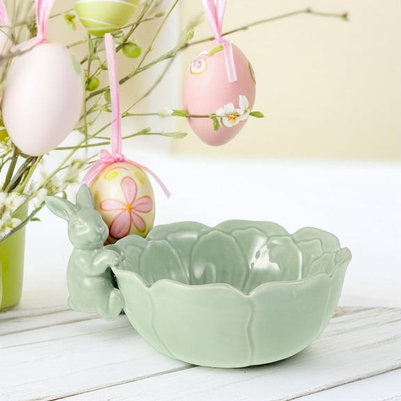 Masteelf Decorative Bunny Shaped Bowls Easter Party Tableware For Serving Yogurt Salad And Snacks Cute And Funny Bowls For Easter Party Home Decor