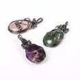 thumbnail image 6 of Wire-wrapped Point Pendants Amethyst Crystal Charms Pendant for Necklace Pink, 6 of 8