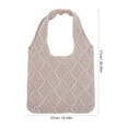 thumbnail image 2 of Masteelf Knitted Tote Bag Hand Shoulder Bag Travel Work 51.00X37.00X1.00CM Beige, 2 of 8