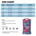 thumbnail image 6 of Daiia Tropical Leaves Printed Men's Tank Tops,Casual Soft Sleeveless Gym Muscle Shirts Bodybuilding Tee-Large, 6 of 8
