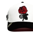thumbnail image 4 of VAGO Style COMO LA FLOR Gorra Artesanal Blanca Visera Curva, 4 of 5
