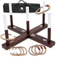 thumbnail image 1 of Juego de madera portátil Rustic Ring Toss Game CircleCraft, 1 of 7