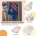 thumbnail image 5 of San Francisco Football Blanket 60"x50" Rugby Soft Lightweight Throw Blanket Gifts for Football Fans Style1, 5 of 6