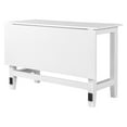 thumbnail image 5 of Harper & Bright Designs Farmhouse Wood Extendable Dining Table with Drop Leaf for Small Places, White, 5 of 10