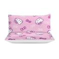 thumbnail image 3 of Hello Kitty Duvet Cover Set 3-Piece Bedding Set Soft Warm And Comfortable Soft Bed Set with 1 Duvet Cover And 2 Pillowcases for Bedroom All Season 86"x70", 3 of 7