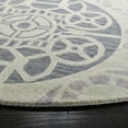 thumbnail image 6 of SAFAVIEH Wyndham Louise Medallion Wool Area Rug, Silver/Blue, 2'6" x 4', 6 of 9