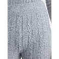 thumbnail image 4 of No Boundaries Cable Knit Sweater Wide Leg Pants, 30'' Inseam, Women's, 4 of 5
