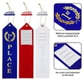 thumbnail image 3 of Award Ribbons Outus 300 piezas para primer, segundo y tercer lugar con tarjeta azul, roja y blanca, 3 of 7