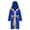 Royal Blue, variant on Rswnyirn Kids Boys Boxing Robe Hooded Satin Hoodie Halloween Cosplay Costume Black 14