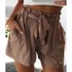 thumbnail image 2 of Pantalones cortos informales para mujer, pantalones cortos elásticos de cintura alta a la moda, pantalones cortos de verano para mujer, 2 of 5