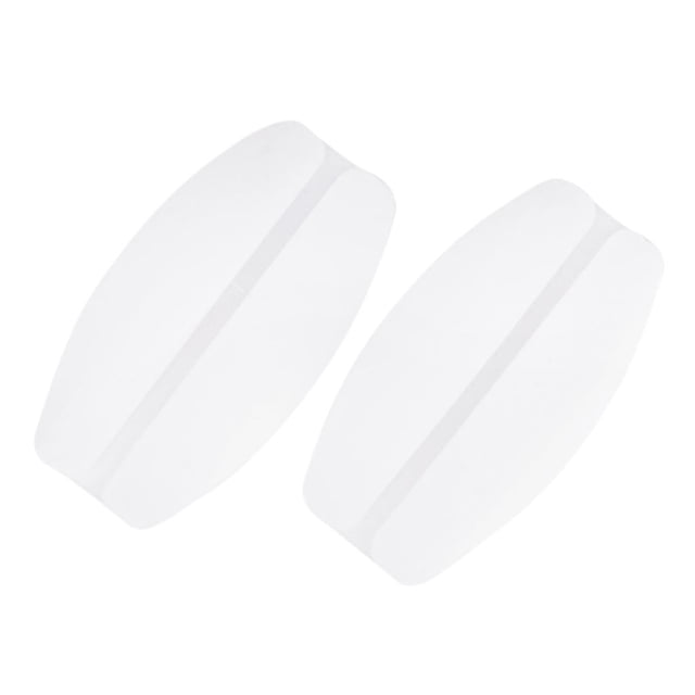 Almohadillas antideslizantes de silicona suave para tirantes de sujetador para mujer Blanco claro