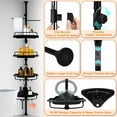 thumbnail image 6 of Adjustable 4 Tier Stainless Steel Shower Caddy, 6 of 6