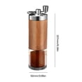thumbnail image 2 of Molinillo De Café Manual De Mano De Grano De Madera Con Mango Plegable Máquina De Molienda De Grano De Café De Acero Inoxidable Ajustable Molino De Cocina Molino De Especias De Café Herramientas Sweethay HA016111-00, 2 of 7