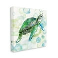 thumbnail image 3 of Stupell Industries Aquatic Sea Turtle Water Bubbles Watercolor Detail Painting Gallery Wrapped Canvas Print Wall Art, Design by Carol Robinson, 3 of 5