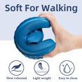 thumbnail image 2 of Somdot Slides for Women and Men Pillow Slippers Unisex Bathroom Slipper Soft Thick Sole Non-Slip, Blue, 2 of 7