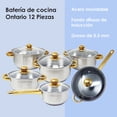thumbnail image 3 of Batería de Cocina Ontario Acero Inox Compatible Inducción Aquila Ontario, 3 of 6