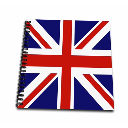 3dRose British Flag - red white blue Union Jack Great Britain United Kingdom UK England English souvenir GB - Mini Notepad, 4 by 4-inch