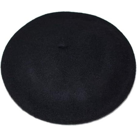 AWAYTR Women French Wool Beret Hats - Solid Color Classic Beanie Winter Cap