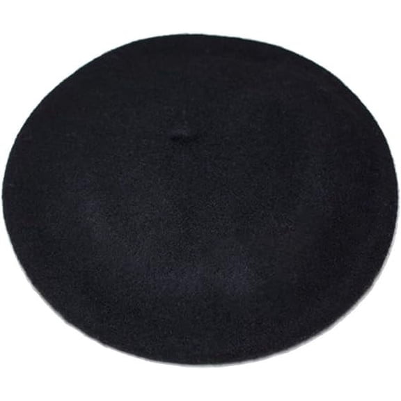 AWAYTR Women French Wool Beret Hats - Solid Color Classic Beanie Winter Cap