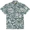 thumbnail image 3 of Kahala Men's Dukes Pareo Full Button Front Shirt, Island Green, 2X-Large, 3 of 3
