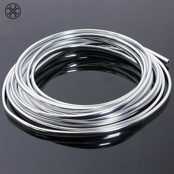 Luxtrada 49FT Car Door Edge Trim Molding Chrome Seal Strip Scratch Protector Guard Decor