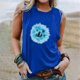 thumbnail image 2 of Verano mujer moda cuello redondo impreso sin mangas casual camisetas sin mangas Fridja gh5331, 2 of 5