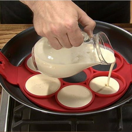 Egg Mold - Non-Toxic Kitchen Non-Stick Silicone Baking Egg Ring Pancake Cooking Mould