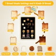 thumbnail image 3 of SEEDEEM Toaster 2 Slice, Stainless Steel Bread Toaster with Touch LCD Display, 50% Faster Heating Speed, 6 Bread Selection, 7 Shade Settings, 1.5'' Extra Wide Slots Toaster, 1350W, Dark Cherry, 3 of 7
