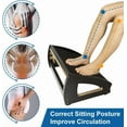 thumbnail image 3 of Wooden Under Desk Footrest StrongTek 3 Adjustable Angles, Ergonomic Office Foot Rest Heavy-Duty Plywood 16.5" Wide Anti-Slip Surface, Improves Posture & Circulation, 3 of 8