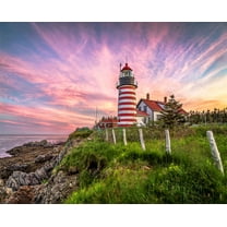 Springbok 1000 Piece West Quoddy Head Lighthouse Jigsaw Puzzle for Adults - Made in USA