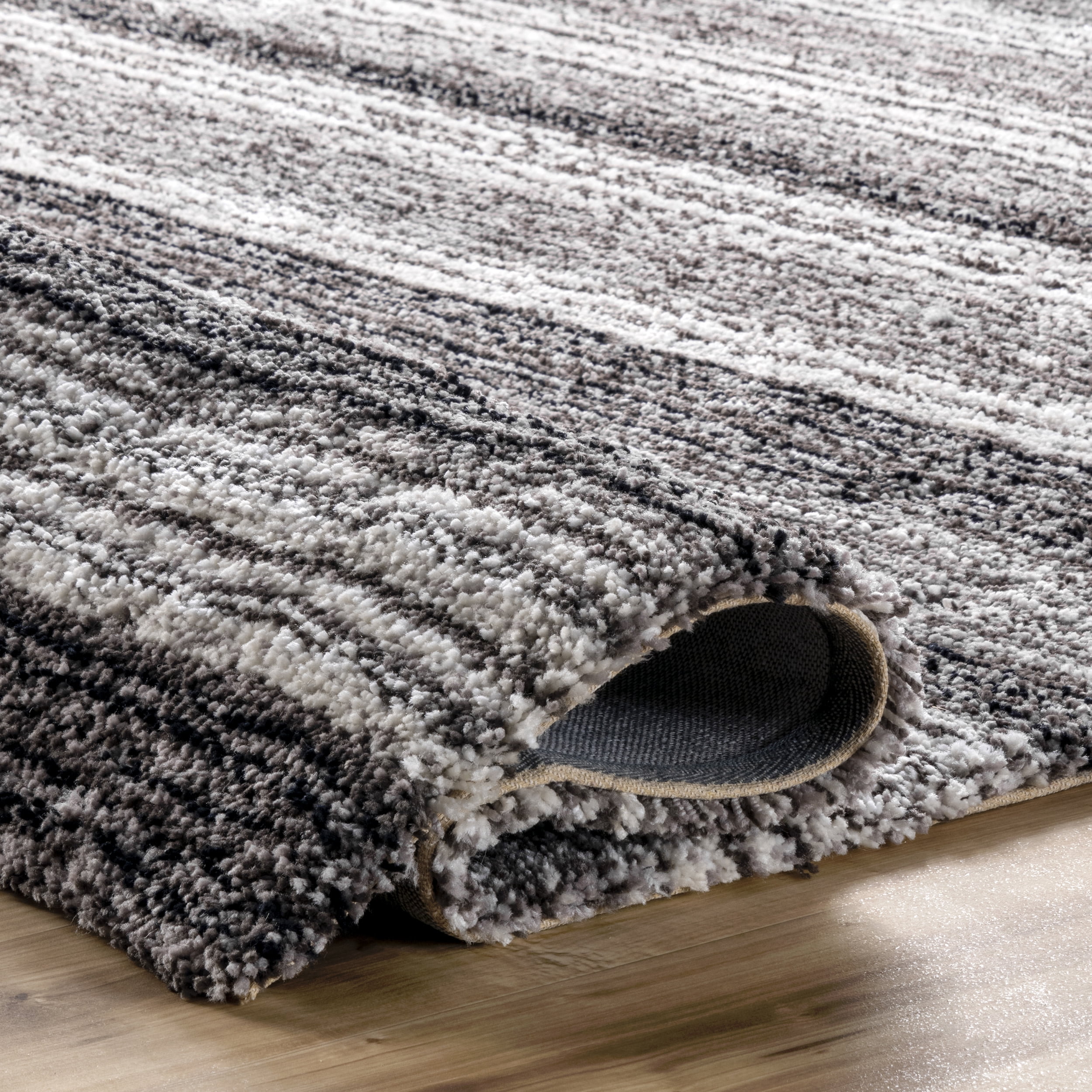 nuLOOM Ombre Shag Area Rug, Gray Multi, 2' x 3', Indoor Use